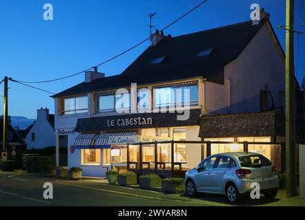 Carantec, Morlaix Bay, Finistère, Bretagne, Bretagna, Francia. Foto Stock