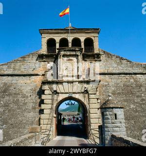 Castello di San Pedro nel centro storico di Jaca. Provincia di Huesca. Aragona. Spagna. Foto Stock