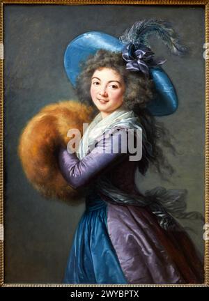 "Portrait de Madame Molé-Reymond", 1786, Élisabeth-Louise Vigée-Lebrun, Musée du Louvre, Parigi, Francia, Europa. Foto Stock