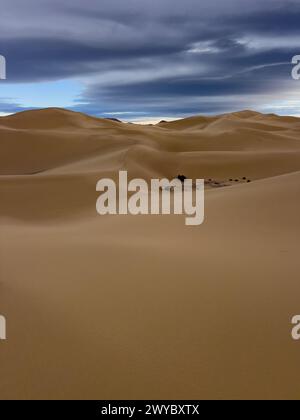 Le spettacolari dune di sabbia di Ibex nel Death Valley National Park, California, USA Foto Stock