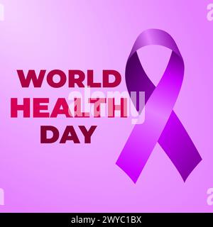 Giornata Mondiale della salute 7 aprile illustrazione vettoriale. Illustrazione Vettoriale
