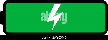 Icona del vettore di livello battario Illustrazione Vettoriale