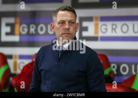 Rotherham, Regno Unito. 5 aprile 2024. Rotherham United Manager Leam Richardson durante il Rotherham United FC contro Plymouth Argyle FC all'Aesseal New York Stadium, Rotherham, Inghilterra, Regno Unito il 5 aprile 2024 Credit: Every Second Media/Alamy Live News Foto Stock