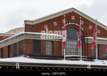 Ottawa, Canada - 23 gennaio 2023: Byward Market Building nel centro di Ottawa Foto Stock