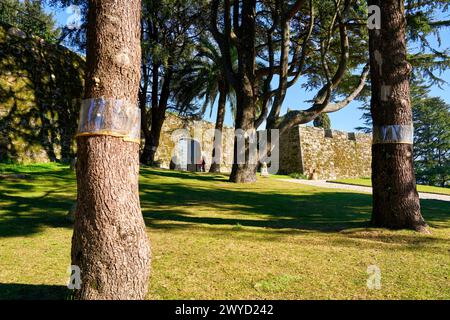 Castillo de o Castro, Parque Monte do Castro, Vigo, Pontevedra, Galizia, Spagna. Foto Stock