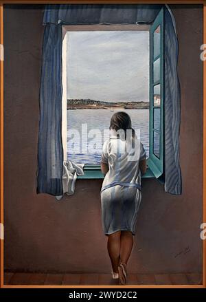 Girl at the Window, 1925, Salvador Dalí (1904-1989). Foto Stock