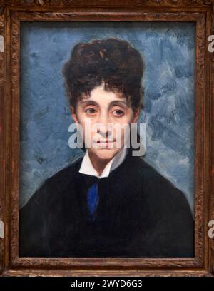 "Ritratto della sorella dell'artista", 1875, Charles Émile Auguste Carolus-Duran (1847-1917). Foto Stock