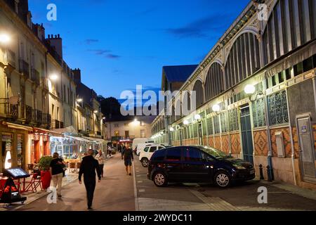 Les Halles, Market Building, Digione, Cote d'Or, regione della Borgogna, Bourgogne, Francia, Europa. Foto Stock