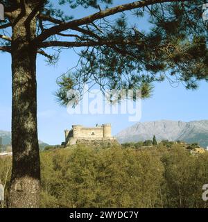 Castello, Mombeltrán. Provincia di Ávila. Spagna. Foto Stock