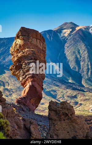 Roques de Garcia, Las Cañadas, el Parco Nazionale del Teide, Tenerife, Isole canarie, Spagna. Foto Stock