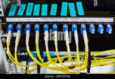 Armadi per reti di comunicazione, CPD, Data Processing Center. Foto Stock