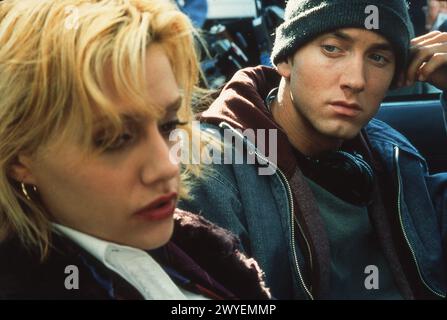 BRITTANY MURPHY ed EMINEM in 13 MILE 2002 regista CURTIS HANSON scrittore Scott Silver costume design Mark Bridges Imagine Entertainment / Interscope Films / Mikona Productions GmbH & Co. KG / Universal Pictures Foto Stock