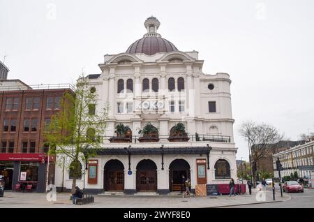 Londra, Regno Unito.6 aprile 2024. Locale di musica dal vivo KOKO e nightclub a Camden, vista esterna diurna. Credito: Vuk Valcic/Alamy Foto Stock