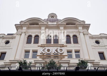 Londra, Regno Unito.6 aprile 2024. Locale di musica dal vivo KOKO e nightclub a Camden, vista esterna diurna. Credito: Vuk Valcic/Alamy Foto Stock
