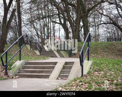 L'ingresso di un parco - Szczecin Polonia Foto Stock