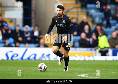 6 aprile 2024; Dens Park, Dundee, Scozia: Scottish Premiership Football, Dundee contro Motherwell; Antonio Portales di Dundee Foto Stock