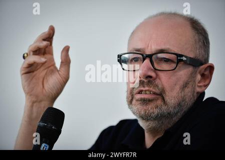 Archive Photo, Italia. 7 aprile 2024. ARCHIVIO FOTOGRAFICO - MILANO - Expo Gate, incontro con Italo Rota del Padiglione Kuwait (MILANO - 2015-04-01, Luca Matarazzo) ps la foto può essere utilizzata nel rispetto del contesto in cui è stata scattata, e senza intenti diffamatori del decoro delle persone rappresentato solo uso editoriale credito: Agenzia fotografica indipendente/Alamy Live News Foto Stock