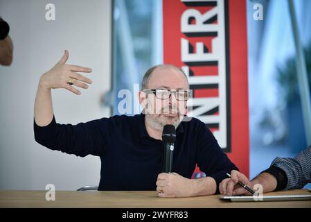 Archive Photo, Italia. 7 aprile 2024. ARCHIVIO FOTOGRAFICO - MILANO - Expo Gate, incontro con Italo Rota del Padiglione Kuwait (MILANO - 2015-04-01, Luca Matarazzo) ps la foto può essere utilizzata nel rispetto del contesto in cui è stata scattata, e senza intento diffamatorio del decoro delle persone rappresentate solo uso editoriale credito: Agenzia fotografica indipendente/Alamy Live News Foto Stock