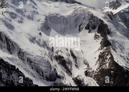 Montagne del col D'Aubisque, Parco Nazionale dei Pirenei, Nouvelle Aquitaine, Francia Foto Stock