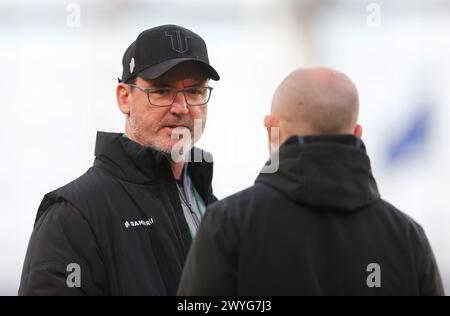 Aviva Stadium, Dublino, Irlanda. 6 aprile 2024. Investec Champions Cup Rugby, Leinster contro Leicester Tigers: Dan McKellar allenatore dei Leicester Tigers crediti: Action Plus Sports/Alamy Live News Foto Stock