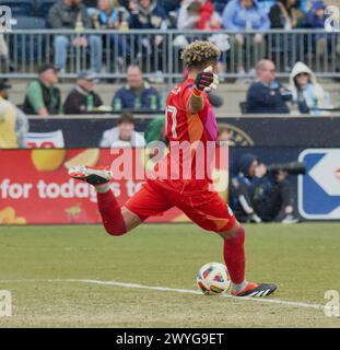 CHESTER, PA, USA - 30 MARZO 2024 - partita MLS tra Philadelphia Union e Minnesota United FC a Subaru Park. Foto Stock