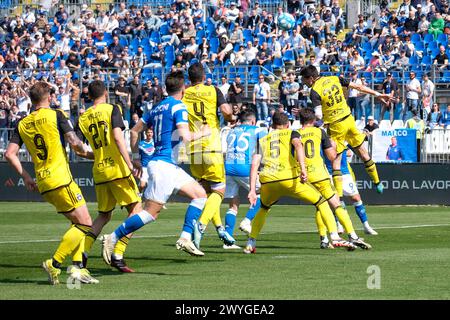 Stefano Moreo del Pisa Sporting Club 1909 durante la partita di campionato italiano di serie B tra Brescia calcio FC e Pisa SC 1909 a Mario riga Foto Stock