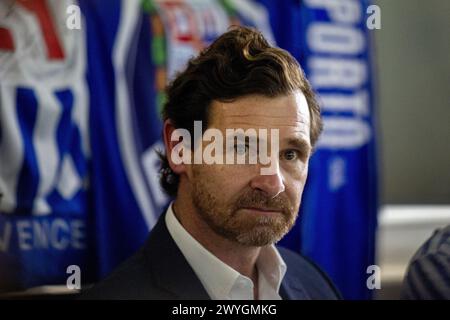 Seia, Portogallo. 6 aprile 2024. Espinho, 04/06/2024 - André Villas-Boas, candidato alla presidenza del FC Porto, visita l'altare di casa di Porto de Espinho Angelino Ferreira, Espinho. Carlos Carneiro/Global Imagens credito: Atlantico Press/Alamy Live News Foto Stock