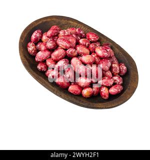 Semi di fagioli pinto freschi nel recipiente - Phaseolus vulgaris pinto Foto Stock