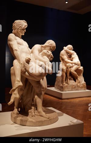 Los primeros funerales. Louis Ernest Barrias. Museo Nacional de Bellas Artes. Museo nazionale di Belle Arti Recoleta. Buenos Aires. Argentina. Foto Stock