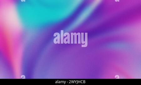 Sfondo sfumato blu viola. Granuloso, astratto, ondulato, disturbo, spazio di copia. Design dello sfondo del banner per poster Foto Stock
