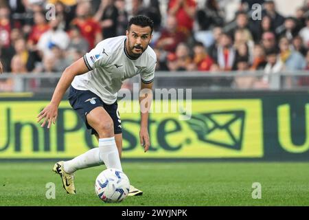 Pedro Eliezer Rodriguez Ledesma del SS Lazio durante la partita di calcio di serie A tra AS Roma e SS Lazio allo stadio Olimpico di Roma (Italia), 6 aprile 2024. Foto Stock