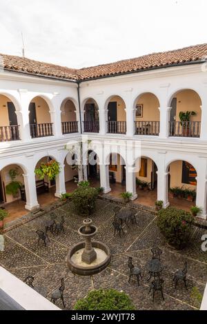 Colombia, quartiere di Cauca, quartiere storico, hotel Plazuela Foto Stock