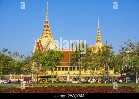 Cambogia, Phnom Penh, distretto di Doun Penh, Corte Suprema Foto Stock