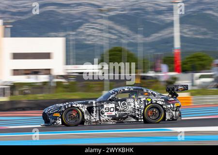 Le Castellet, Francia. 6 aprile 2024. Le CASTELLET, circuito Paul Ricard, Francia, 4 ore di Endurance parte della GT World Challenge Endurance Cup tenutasi il 06. APRILE 2024; #90, Patrick Assenheimer, Ezequiel PEREZ COMPANC, Team Madpanda Motorsport, Mercedes AMG GT3. Il Team Madpanda MotorsporTraces nella Fanatec GT World Challenge Endurance Cup, Fee liable image, foto (FRANQUET Geert /ATP/SPP) credito: SPP Sport Press Photo. /Alamy Live News Foto Stock