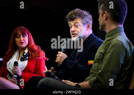 ComicCon 2023, Highland Centre, Scotland, Andy Serkis ed Elijah Wood Foto Stock