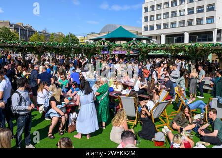 Underbelly Bristo Square, McEwan Hall Edinburgh Fringe Festival Foto Stock
