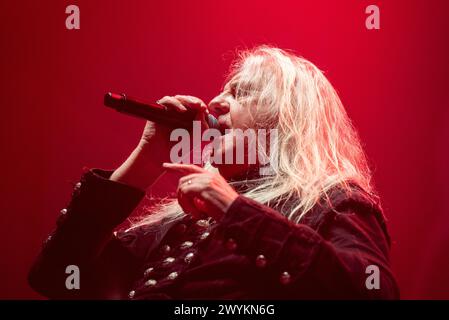 6 aprile 2024: La cantante sassone Biff Byford suona un concerto a Milano Foto Stock