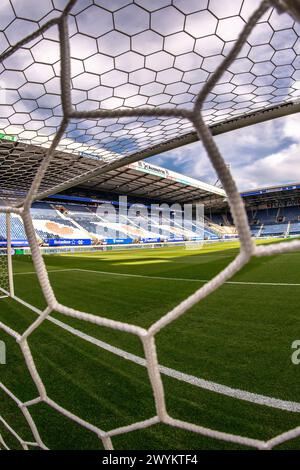 Heerenveen, Paesi Bassi. 7 aprile 2024. HEERENVEEN, PAESI BASSI - 7 APRILE: Vista generale dello stadio durante la partita olandese Eredivisie tra l'Heerenveen e l'Utrecht all'Abe Lenstra Stadion il 7 aprile 2024 a Heerenveen, Paesi Bassi. (Foto di Pieter van der Woude/Orange Pictures) credito: Orange Pics BV/Alamy Live News Foto Stock