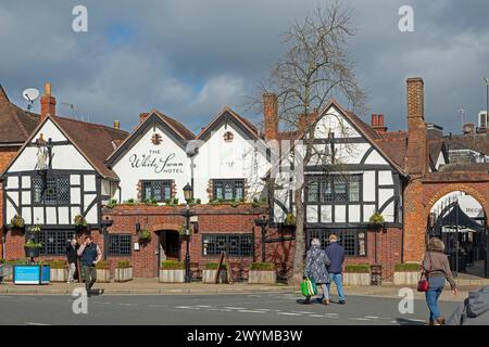 The White Swan Hotel, Stratford Upon Avon, Inghilterra, Gran Bretagna Foto Stock