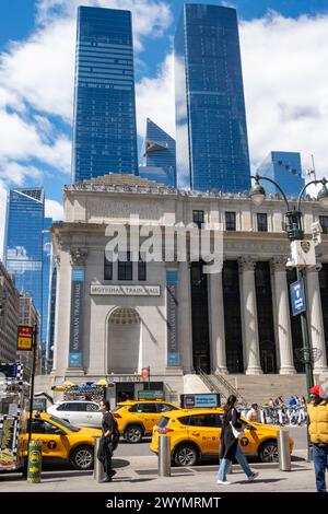 L'esterno della Moynihan Train Hall 2024, New York City, USA Foto Stock