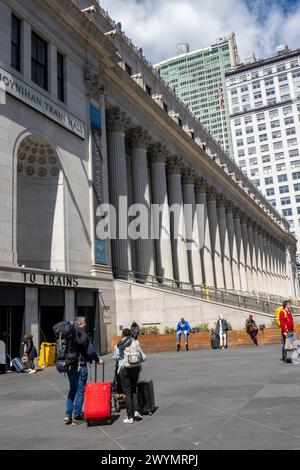 L'esterno della Moynihan Train Hall 2024, New York City, USA Foto Stock