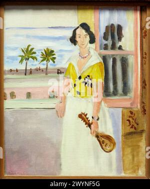 Femme à la mandoline, Henri Matisse (1869-1954), Musee de l'Orangerie, Tuileries, Parigi, Francia. Foto Stock