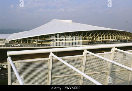 Aeroporto di Bilbao, di Santiago Calatrava. Biscaglia. Paesi Baschi. Spagna. Foto Stock