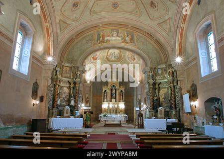 Chiesa parrocchiale della Visitazione della Beata Vergine Maria a Garecnica, Croazia Foto Stock