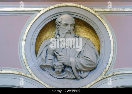 San Matteo Evangelista, Basilica assunzione della Beata Vergine Maria, Marija Bistrica, Croazia Foto Stock