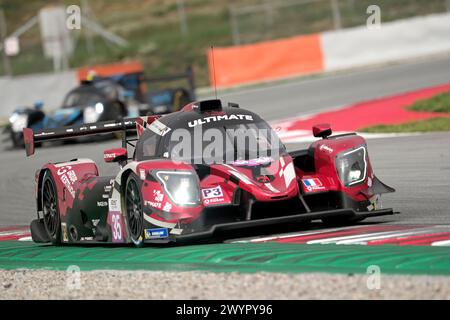 Barcellona, Spagna. 8 aprile 2024. 2° giorno - Prologo European LeMans Series Circuit De Catalunya #35 ULTIMATE, LMP3, Ligier JS P320 - Nissan, Alexandre YVON (fra)/Jean-Baptiste LAHAYE (fra)/Matthieu LAHAYE (fra) ( credito: Rob Gray/Alamy Live News Foto Stock