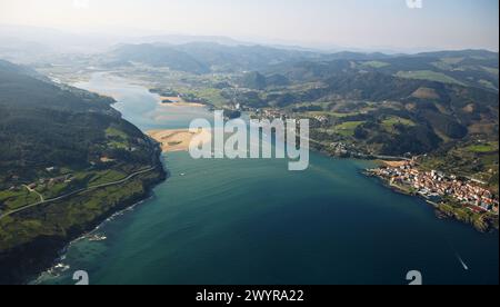 Riserva della biosfera di Urdaibai, Mundaka, Biscaglia, Paesi Baschi, Spagna. Foto Stock