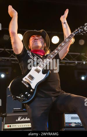 Slade en Concert au Folestival | Slade live in Belgio in un piccolo villaggio Foto Stock