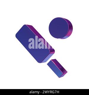 Bellissime illustrazioni astratte icone simbolo Blue Sports Cricket Foto Stock