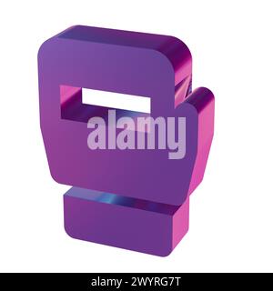 Bellissime illustrazioni astratte icone Blue Sports MMA Foto Stock